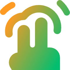 Two Finger Double Tap Icon from Core Gradient Set