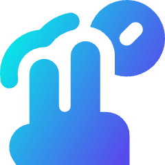 Two Finger Hold Icon from Core Gradient Set