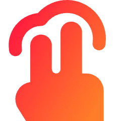 Two Finger Tap Icon from Core Gradient Set