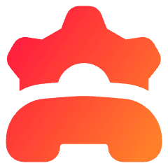 Customer Support Setting Icon from Core Gradient Set