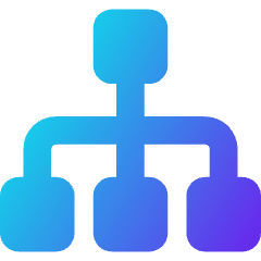 Hierarchy 2 Icon from Core Gradient Set