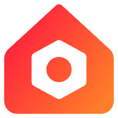 Home Setting Bolt Nut Icon from Core Gradient Set