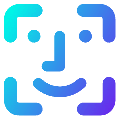 Face Scan 1 Icon from Core Gradient Set