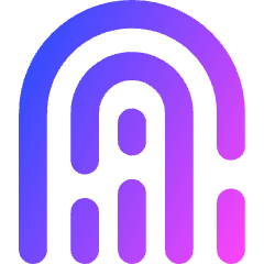 Fingerprint 1 Icon from Core Gradient Set