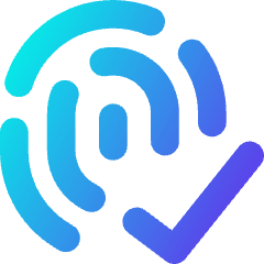 Fingerprint Check Validate Icon from Core Gradient Set