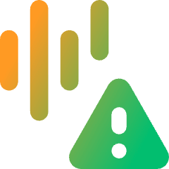 Voice Warning Icon from Core Gradient Set