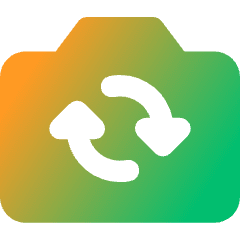 Video Swap Camera Icon from Core Gradient Set