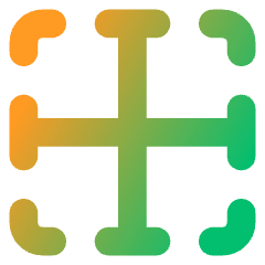 Border Center Icon from Core Gradient Set
