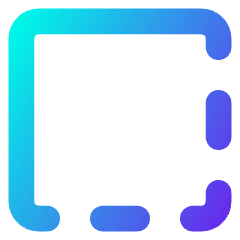 Border Corner Icon from Core Gradient Set