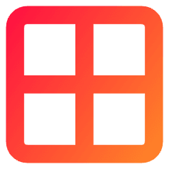 Border Full Icon from Core Gradient Set