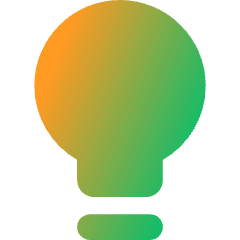 Lightbulb Icon from Core Gradient Set