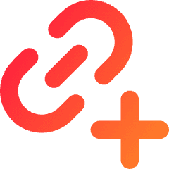 Link Chain Add Plus Icon from Core Gradient Set