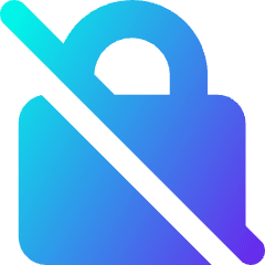 Disabled Padlock Icon from Core Gradient Set