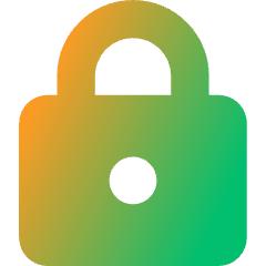 Padlock Square 1 Icon from Core Gradient Set