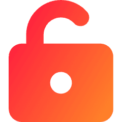 Padlock Square 2 Icon from Core Gradient Set