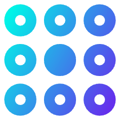 Dial Pad Center Middle Icon from Core Gradient Set