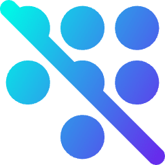 Dial Pad Disable 1 Icon from Core Gradient Set