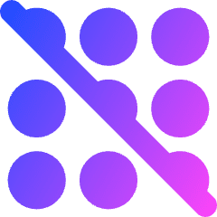Dial Pad Disable 2 Icon from Core Gradient Set