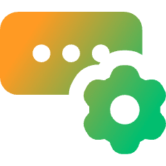 Login Setting Gear Icon from Core Gradient Set