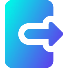 Logout 1 Icon from Core Gradient Set