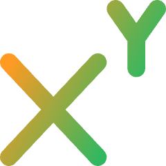 Exponent Base Icon from Core Gradient Set