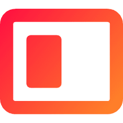 Tile Window Left Icon from Core Gradient Set
