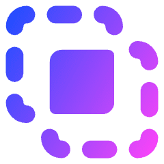 Pathfinder Square Intersect Icon from Core Gradient Set