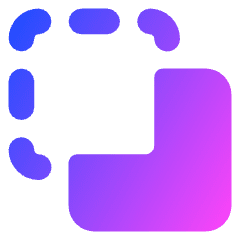 Pathfinder Square Minus Back 2 Icon from Core Gradient Set