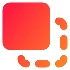 Pathfinder Square Minus Front 2 Icon from Core Gradient Set