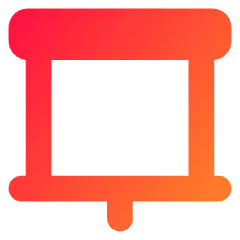 Projector Screen Icon from Core Gradient Set