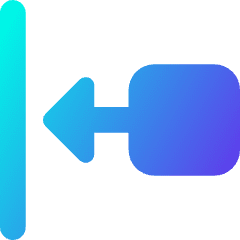 Move Left Icon from Core Gradient Set