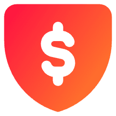 Money Shield Icon from Core Gradient Set
