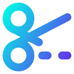 Cut Icon from Core Gradient Set