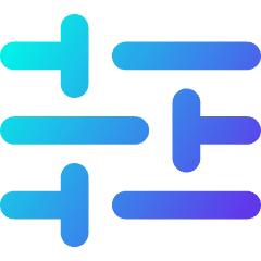 Horizontal Slider 3 Icon from Core Gradient Set