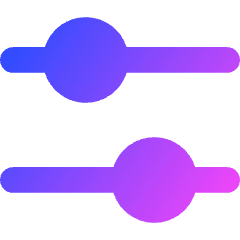 Horizontal Slider 4 Icon from Core Gradient Set