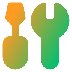 Screwdriver Wrench Icon from Core Gradient Set