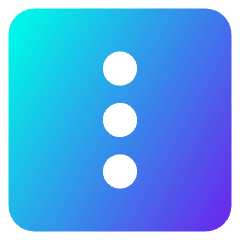 Vertical Menu Square Icon from Core Gradient Set