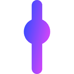 Vertical Slider 1 Icon from Core Gradient Set