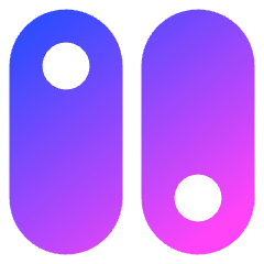 Vertical Toggle Button Icon from Core Gradient Set