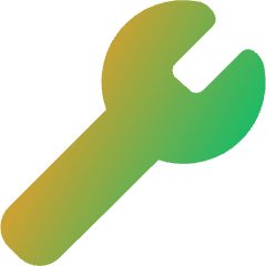 Wrench Icon from Core Gradient Set