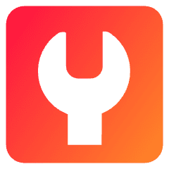Wrench Square Icon from Core Gradient Set