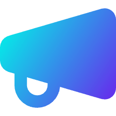 Megaphone 1 Icon from Core Gradient Set