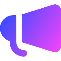 Megaphone 2 Icon from Core Gradient Set