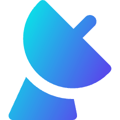 Satellite Dish Icon from Core Gradient Set