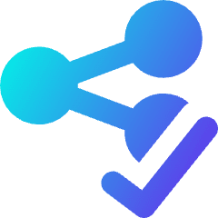 Share Link Approved Icon from Core Gradient Set