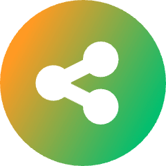 Share Link Circle Icon from Core Gradient Set