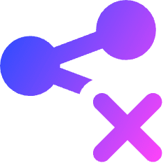 Share Link Disabled Icon from Core Gradient Set