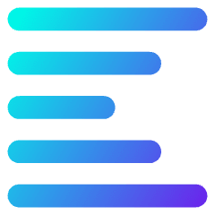 Align Left 1 Icon from Core Gradient Set