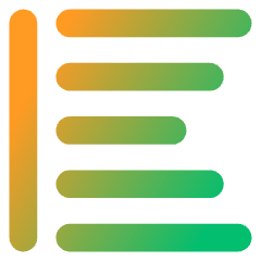 Align Left 2 Icon from Core Gradient Set