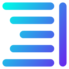 Align Right 2 Icon from Core Gradient Set